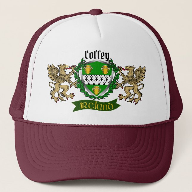 Boné Escudo irlandês Coffey/O'Coffey w/Griffins (Frente)