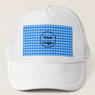 Boné Esferas azuis em círculos brancos
