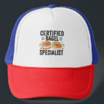 Boné Especialista em Bagel certificado, Engraçado Judeu<br><div class="desc">hanukkah, passover, iídiche, chanukah, judeu, menorah, jew, presente, aniversário, bagel</div>