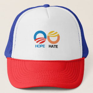 Boné ESPERANÇA (Obama) contra o ÓDIO (trunfo)