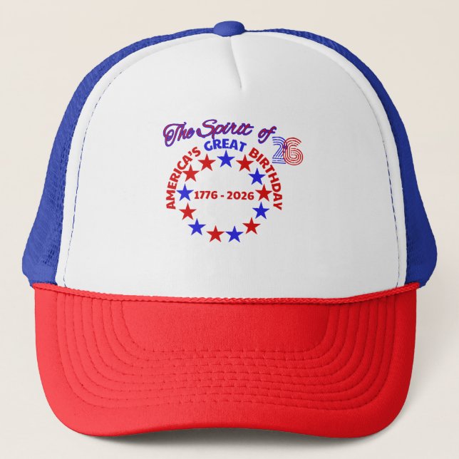 BONÉ ESPÍRITO DE 26 - ANIVERSÁRIO EXCELENTE DA AMÉRICA (Frente)