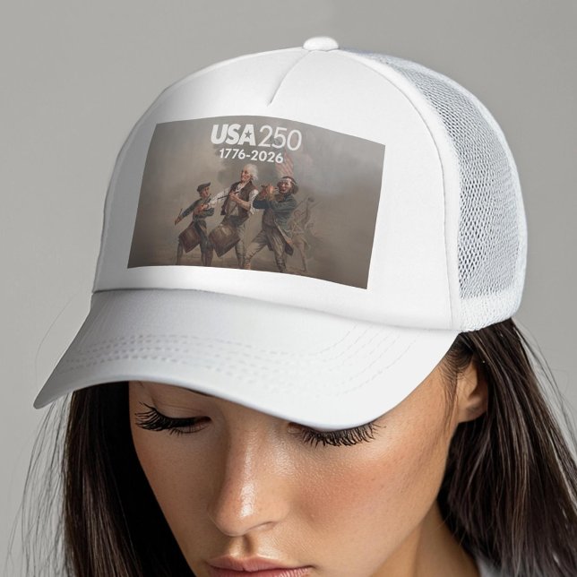 Boné Espírito de 76 - 250º Aniversário da América (USA 250 Trucker Hat - Celebrate America)