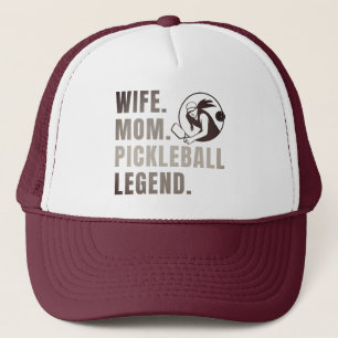 Boné Esposa Mamãe Pickleball Legenda - Vintage Engraçad