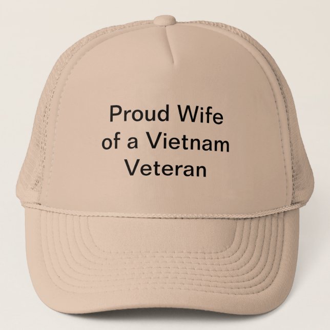 Boné Esposa orgulhosa de um veterano de Vietnam (Frente)