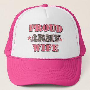 Boné Esposa orgulhosa do exército