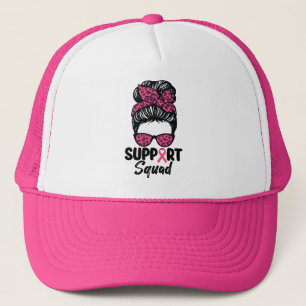 Boné Esquadrão de Apoio Coque Desarrumado Rosa Guerreir