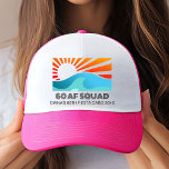 Boné Esquadrão de Tripulação Personalizado 60.ª Festa d<br><div class="desc">Traseiro Personalizado 60.ª Tripulação de Festa de aniversário do Esquadrão de Tripulantes</div>