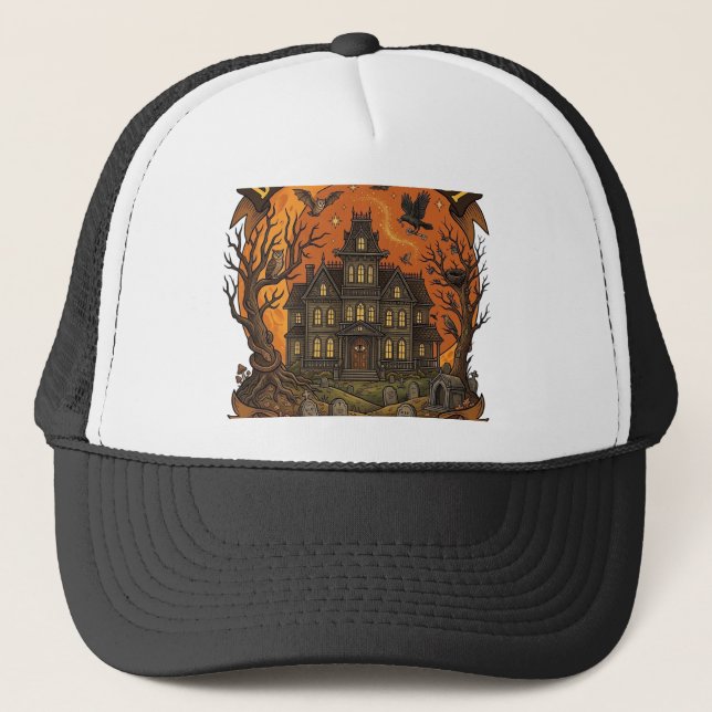 Boné Esqueça o Doce, Me Dê Alpaca Halloween Fantasma M (Frente)