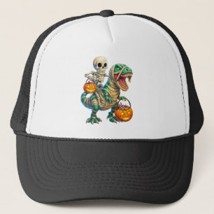 Boné Esqueleto Whimsso Andando Múmia T-Rex Halloween
