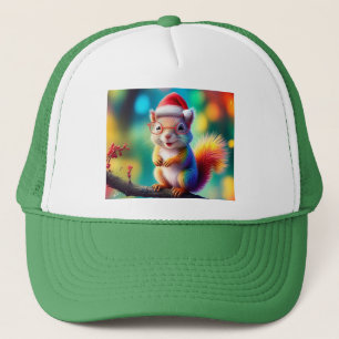 Boné Esquilo De Natal Como Papai Noel-56765