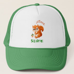 Boné Esquilo laranja bonito