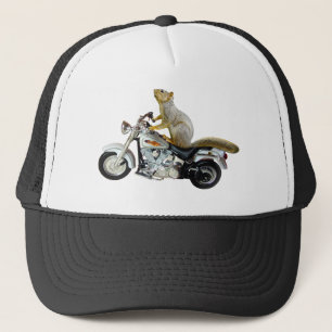 Boné Esquilo na motocicleta