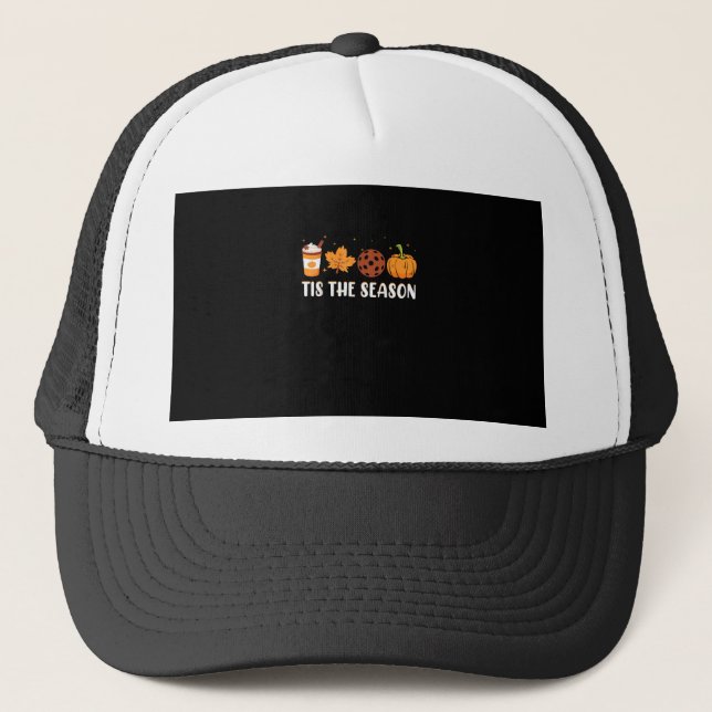Boné Esta É A Época Do Café Cair Pickleball E Hallowee (Frente)