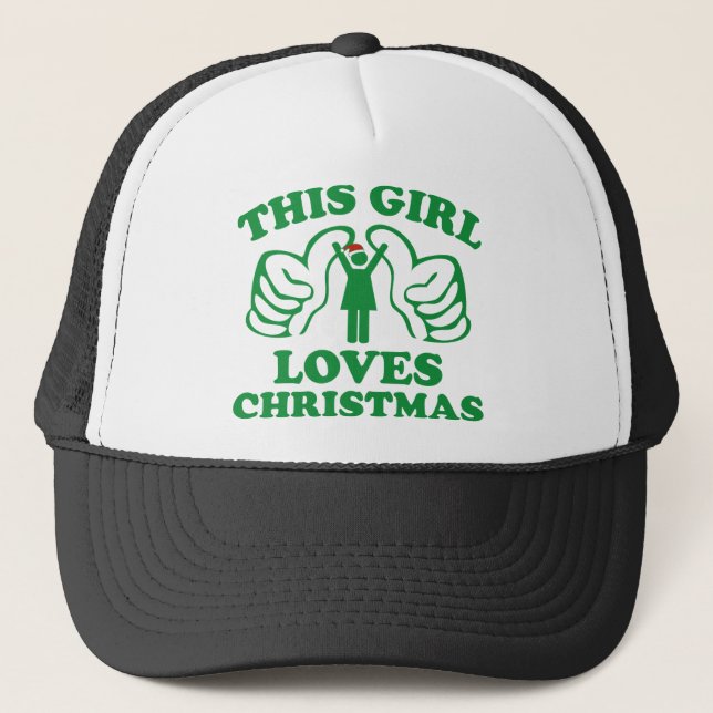 Boné Esta Menina Adora o Natal (Frente)