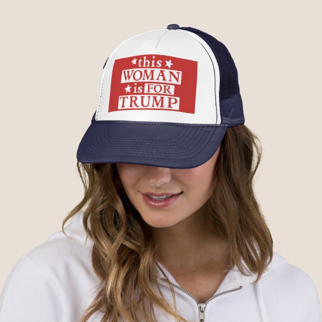 Boné esta mulher é para Trump Hat (In Situ)