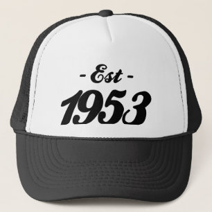 Boné estabelecido 1953 - aniversário