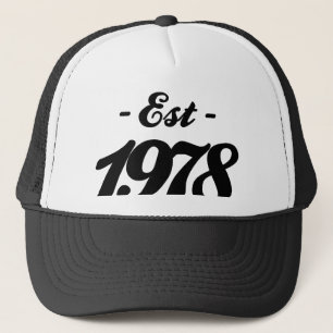 Boné estabelecido 1978 - aniversário