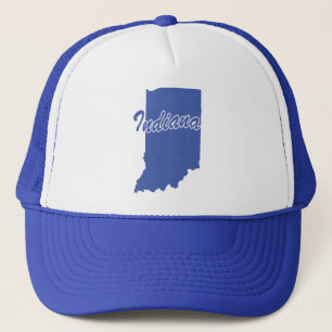 Boné Estado De Indiana Shape Trucker Hat