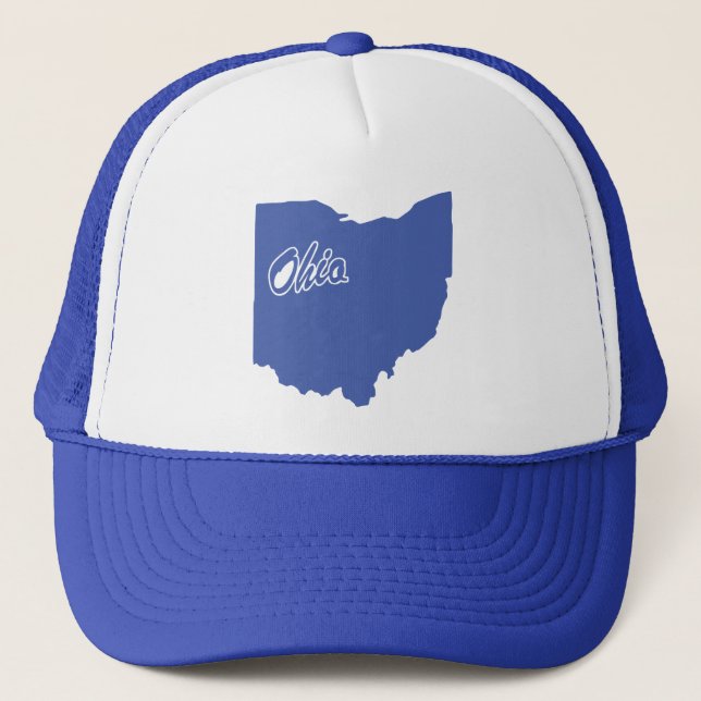 Boné Estado De Ohio Shape Trucker Hat (Frente)