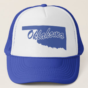 Boné Estado De Oklahoma Shape Trucker Hat