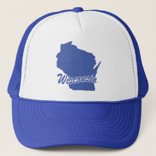 Boné Estado De Wisconsin Shape Trucker Hat