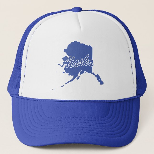Boné Estado Do Alasca Shape Trucker Hat (Frente)