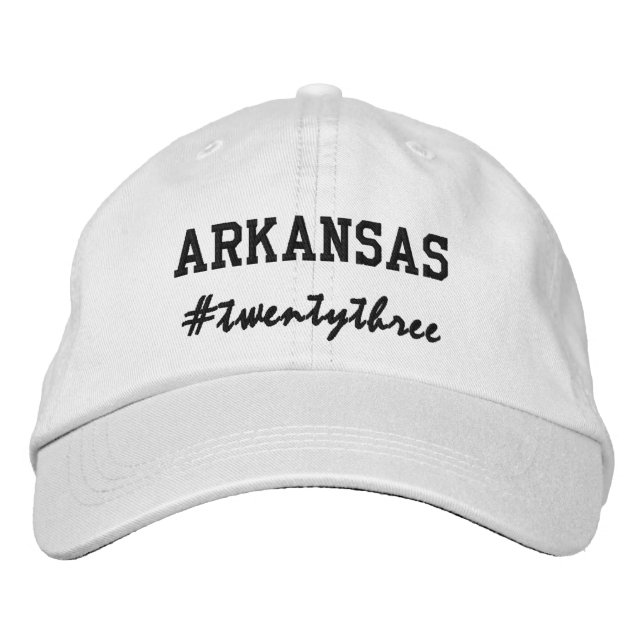 Boné Estado dos EUA Arkansas Hashtag 2023 (Frente)