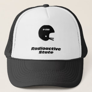 Boné Estado Radioativo do Capacete de Futebol