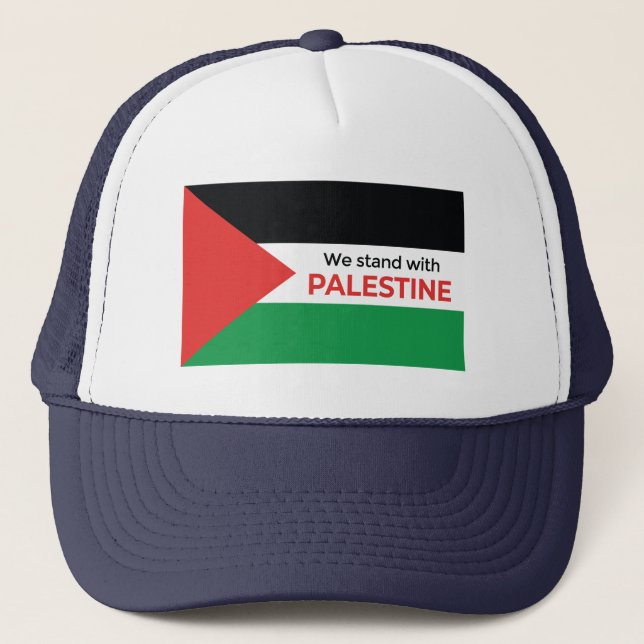 Boné Estamos com o Hat do Caminhoneiro Palestino (Frente)