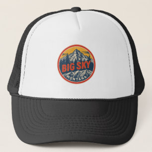 Boné Estância de esqui BIG SKY Montana vintage montanha