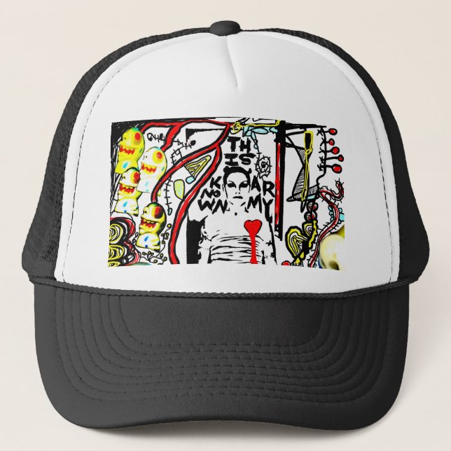 Boné Este chapéu conhecido do camionista do exército (Frente)