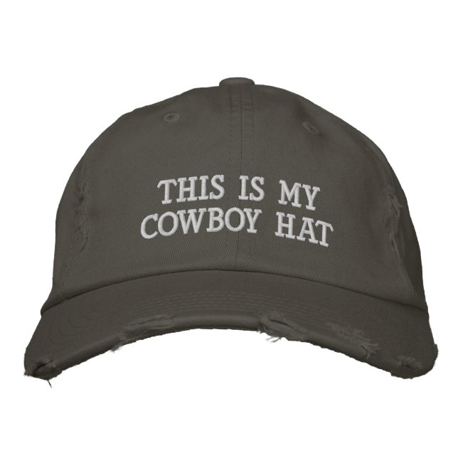Boné Este É Meu Chapéu De Cowboy Engraçado (Frente)