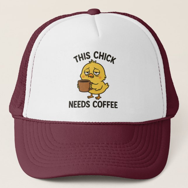 Boné Este Pintinho Precisa De Café (Frente)