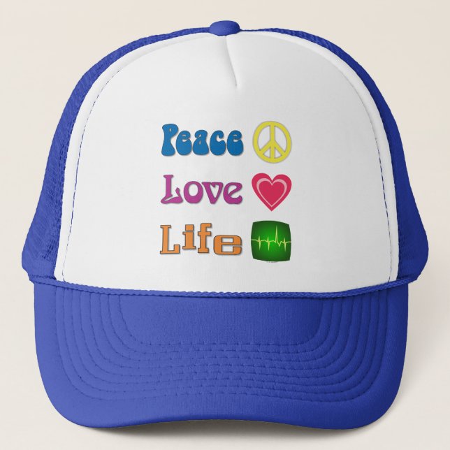 Boné estilo beisebol para promover a vida, & mais. (Frente)