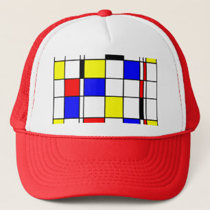Boné Estilo da arte de Mondrian
