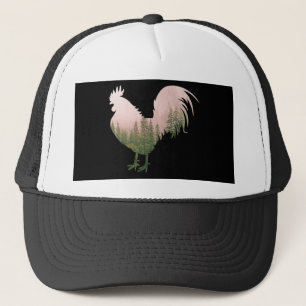 BONÉ ESTILO DA FLORESTA DE FRANGO NATURAL ROOSTER