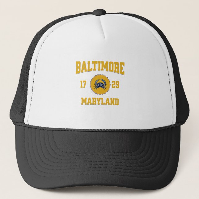 Boné Estilo da Universidade Baltimore Maryland (Frente)