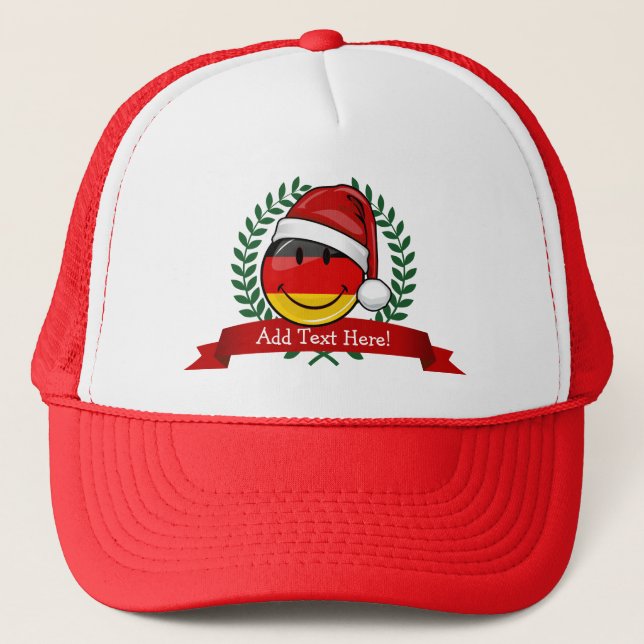 Boné Estilo de Natal Bandeira Alemã (Frente)