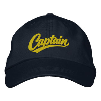 Boné Estilo de Tipografia Negrito Simples Capitão