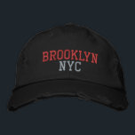 Boné Estilo de Vintagem Preto e Rosa NYC BROOKLYN<br><div class="desc">Bordado cor-de-rosa BROOKLYN NYC no chapéu de algodão preto em estilhaço. O bordado é personalizável para outras opções de cor selecionando o botão da ferramenta "Editar Design". Também está disponível a opção de selecionar essa cor na página do item principal.</div>