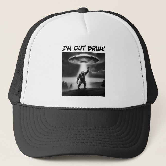 Boné Estou fora, Bruh! UFO Bigfoot (Frente)