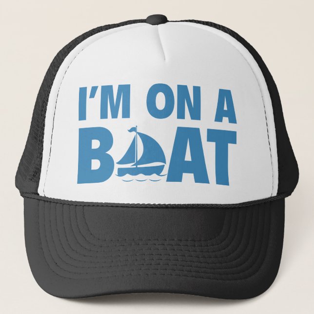 Boné Estou num barco (Frente)