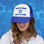 Boné Estrela de David Flag, Eu fico com o Chapéu de Isr<br><div class="desc">Estrela de David Flag,  Judeu Zionista Patriótico,  Eu Fico com o Chapéu de Israel</div>