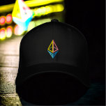 Boné Eth 2.0 Rainbow Diamond Ajustável Frente   Traseir<br><div class="desc">Bordado de diamante arco-íris ETHEUM 2.0 na frente da torneira,  assim como nas costas.</div>