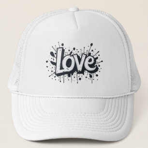 Boné Etiqueta de amor monocromática