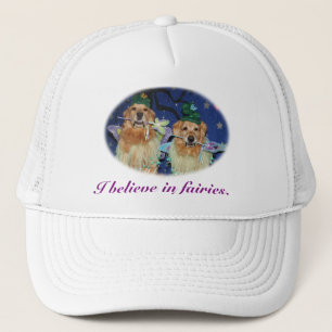 Boné Eu acredito em fadas do golden retriever