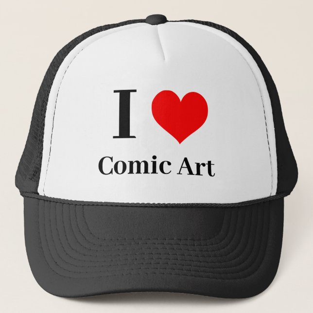 Boné Eu adoro Arte de Quadrinhos (Frente)