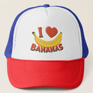 Boné Eu Adoro Bananas