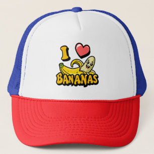 Boné Eu Adoro Bananas