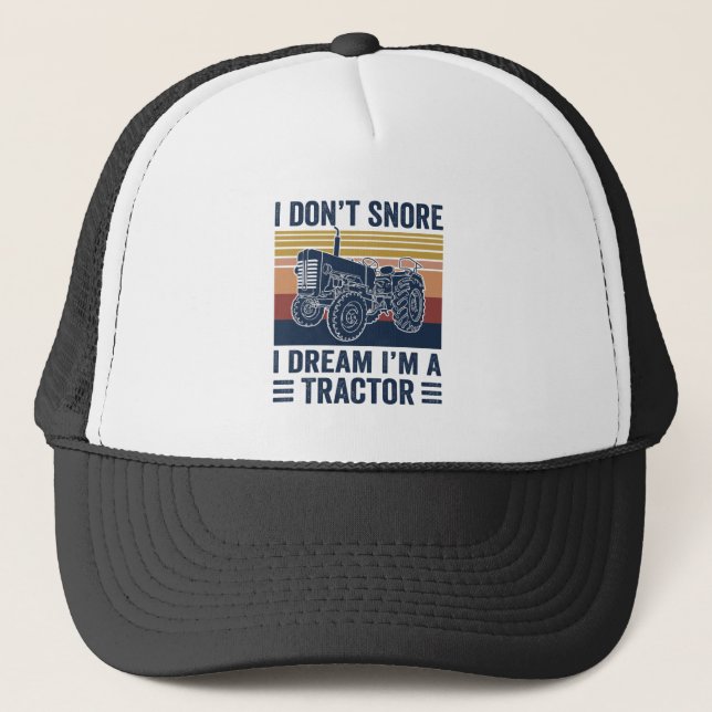 Boné Eu adoro camiseta de tratores (Frente)